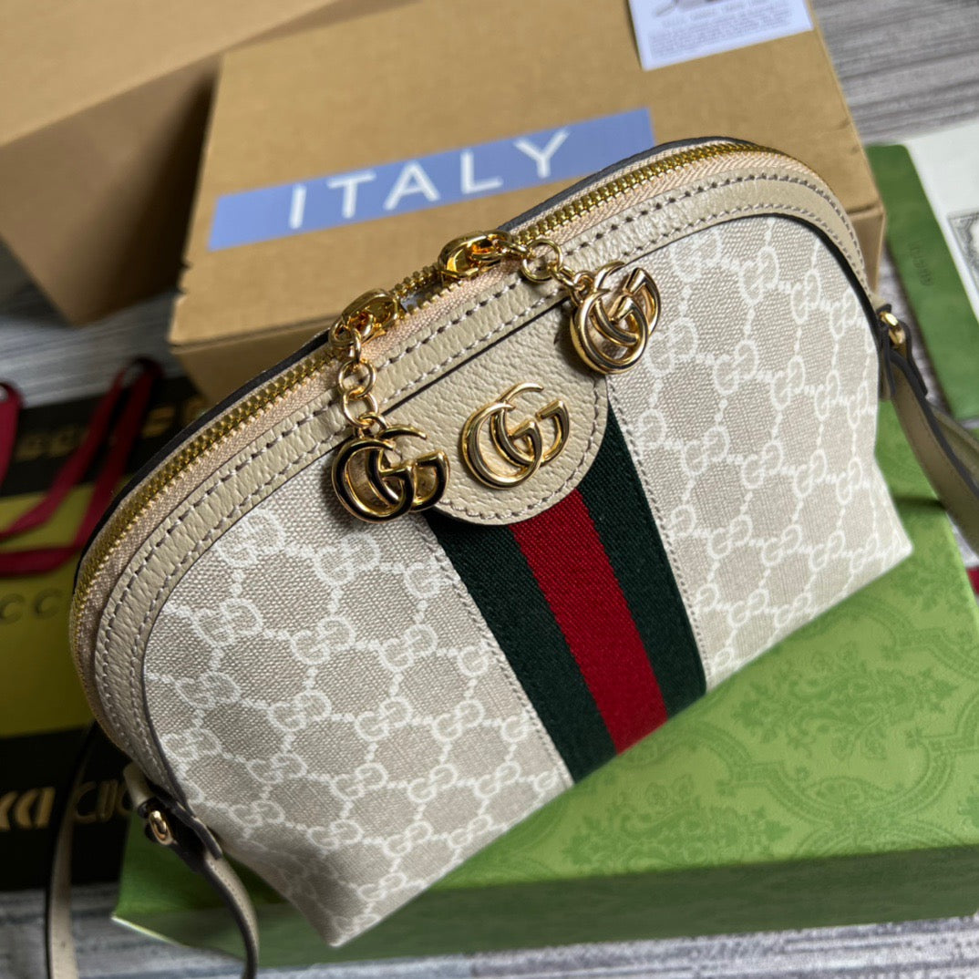 gg Ophidia Small gg Shoulder Bag Beige For Women, Women’s Bags 9.2in/24cm gg 499621 UULAG 9682