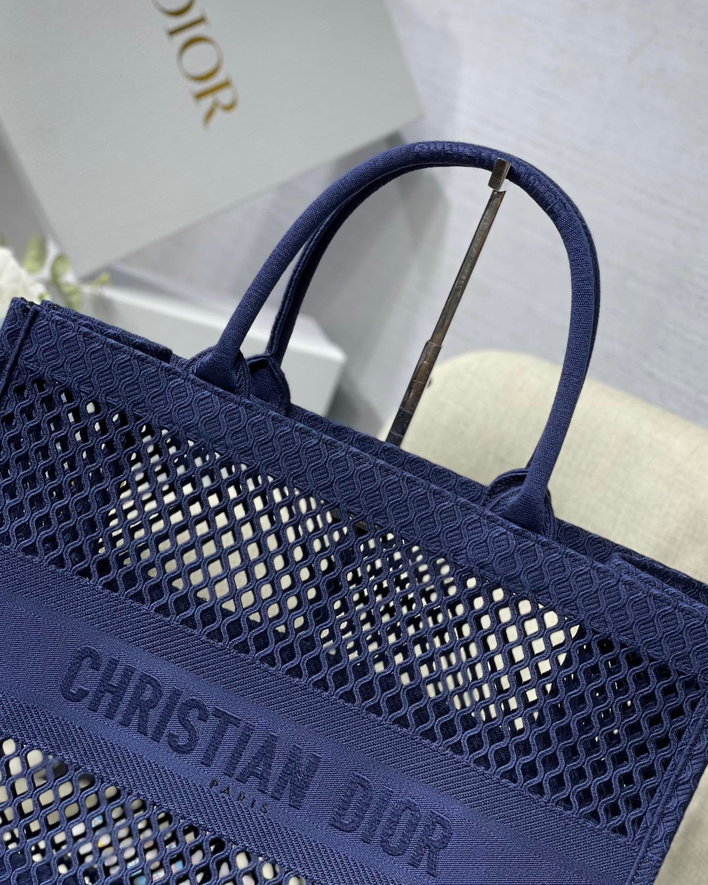 DI Large Book Tote Blue, For Women, Women’s Handbags 16.5in/42cm CD