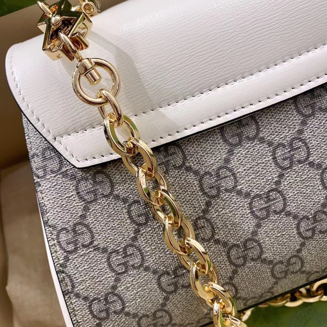 gg Horsebit 1955 Mini Bag White For Women, Women’s Bags 8.7in/22cm gg 703848 92TCK 9761