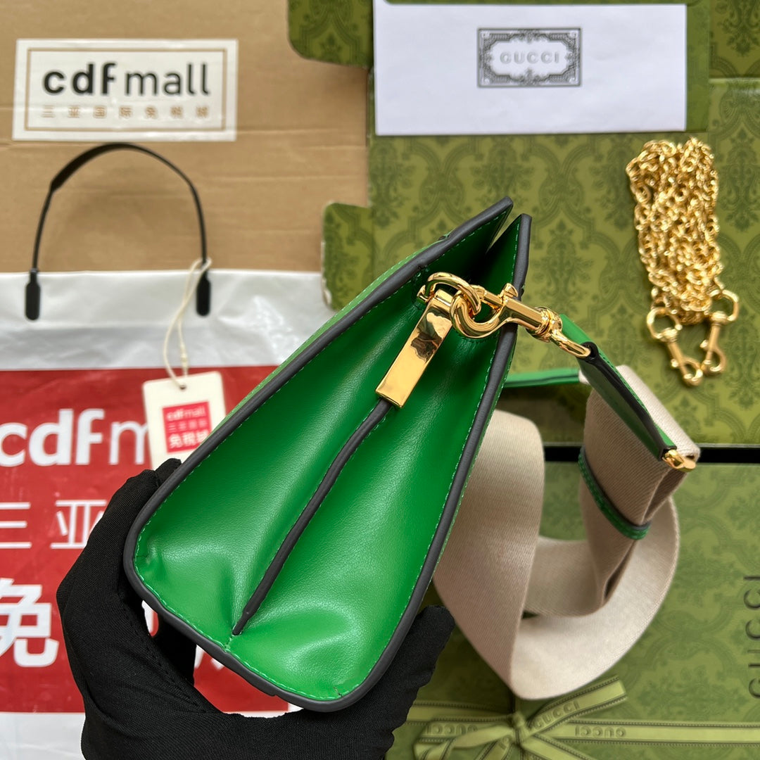 gg Matelassé Small Bag Green For Women, Women’s Bags 10.2in/26cm gg