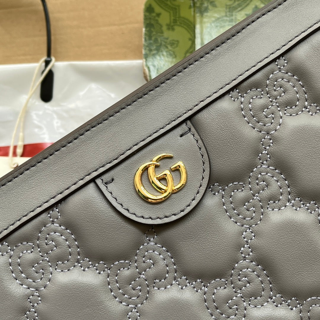gg Matelassé Small Bag Grey For Women, Women’s Bags 10.2in/26cm gg 702200 UM8HG 1563