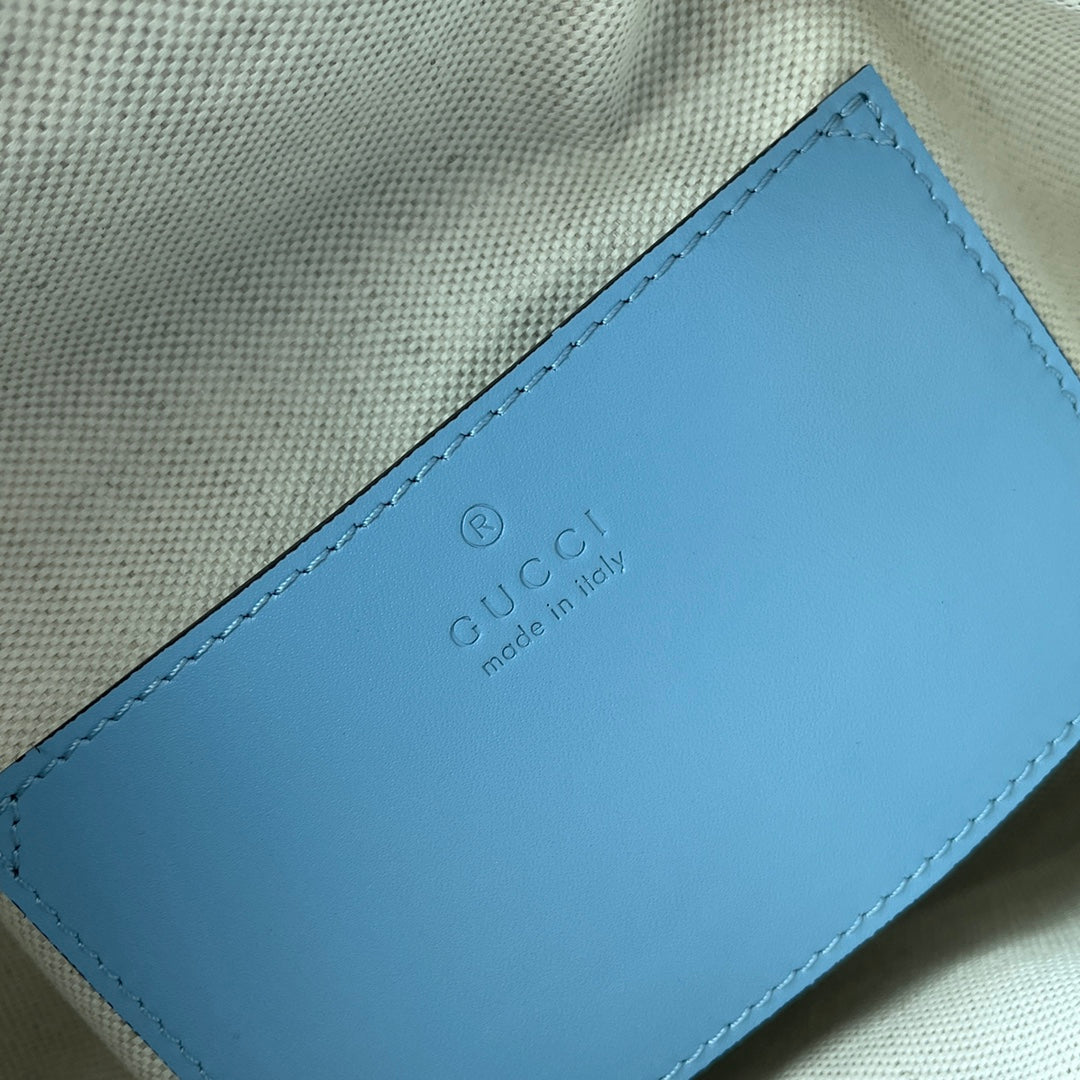 gg Bamboo Small Backpack Blue For Women, Women’s Bags 8.6in/22cm gg 702101 UZY0T 4338