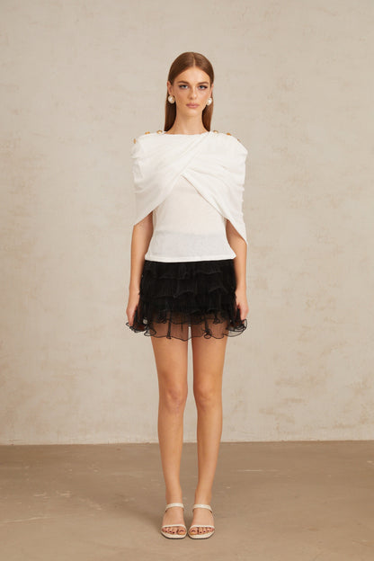 Vappu Color Block Ruched Co-ord Set