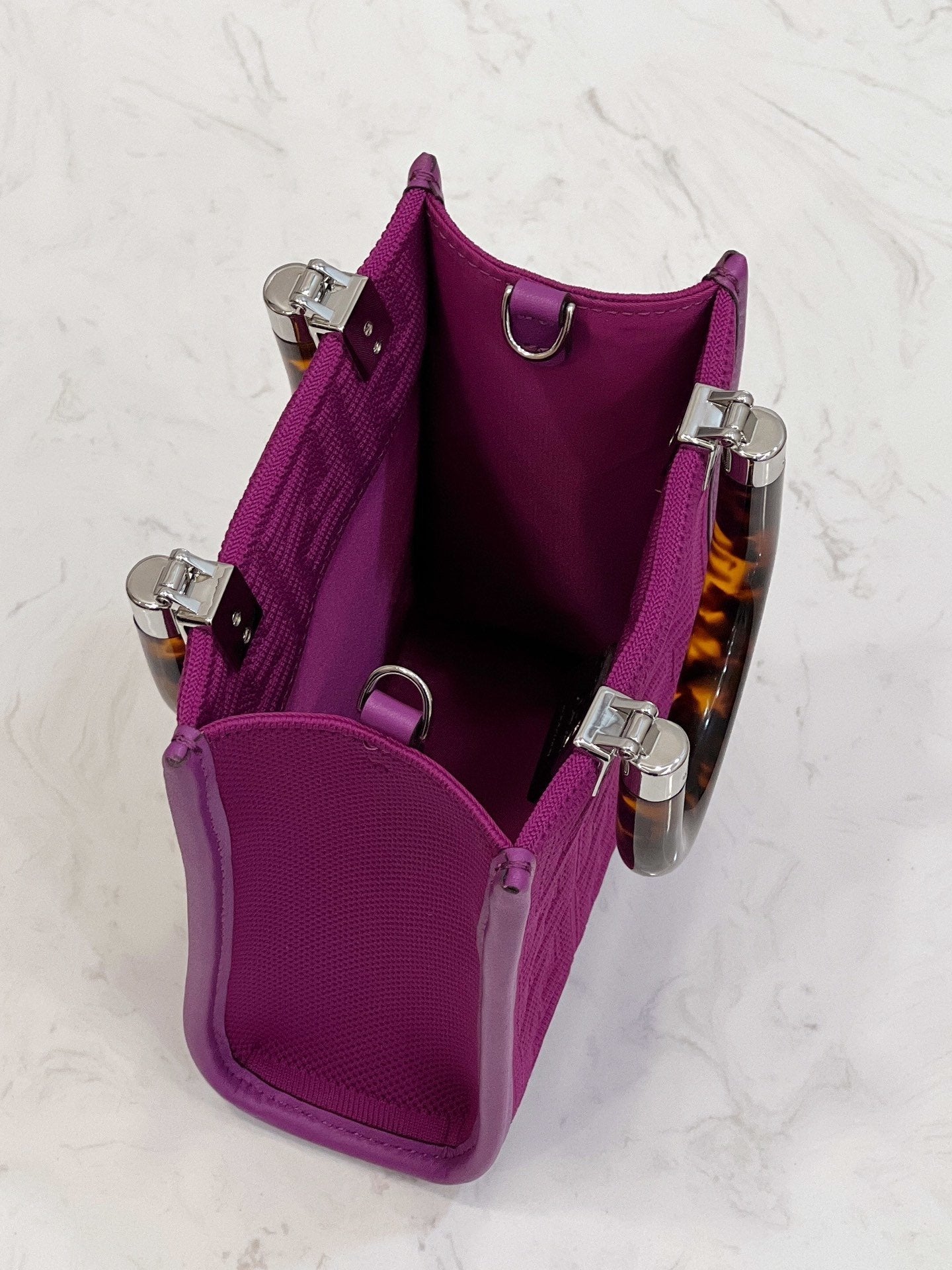 FI Mini Sunshine Shopper Purple For Women, Handbags, Shoulder And CrossBody Bags 7.1in/18cm FF 8BS051