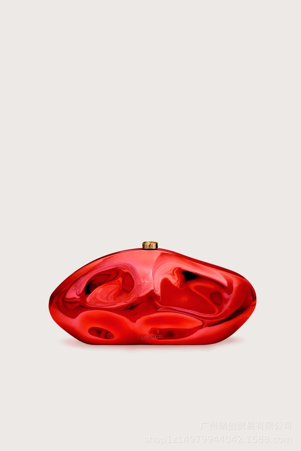 Geometry Arylic Buckle Handbag with Evening Chain Bag