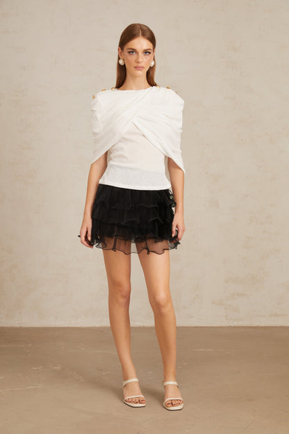 Vappu Color Block Ruched Co-ord Set