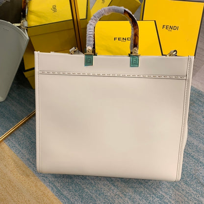 FI Sunshine Handle Bag White For Women, Handbags, Shoulder And Crossbody Bags 14.2in/36cm FF 8BH386ABVLF0K7E