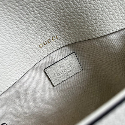 gg x Adidas Horsebit 1955 Mini Bag White For Women, Women&#8217;s Bags 8.1in/21cm gg 658574 U3ZDG 8727