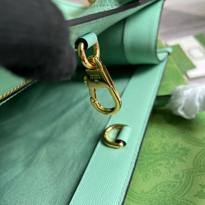 gg Bananya Print Small Tote Green For Women, Women&#8217;s Bags 12.2in/31cm gg 659983 U22AG 3067