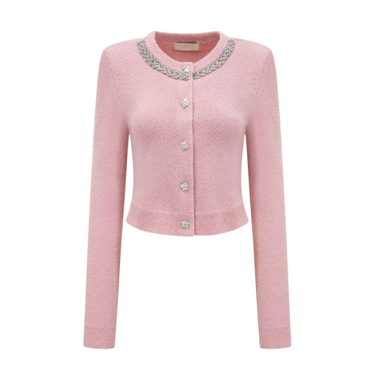 Renée pink embellished jacket & skirt matching set