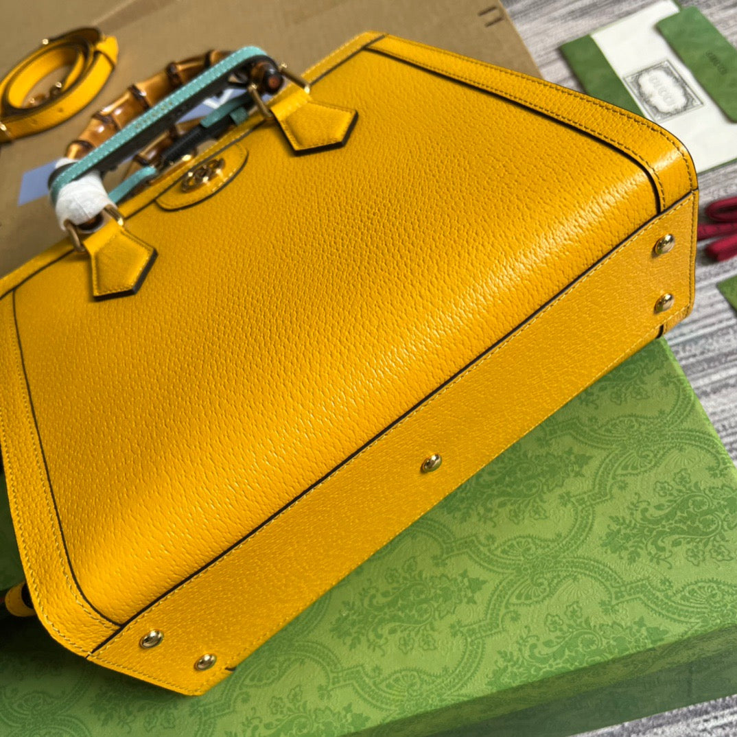 gg Diana Small Tote Bag Yellow For Women, Women&#8217;s Bags 11in/27cm gg ‎