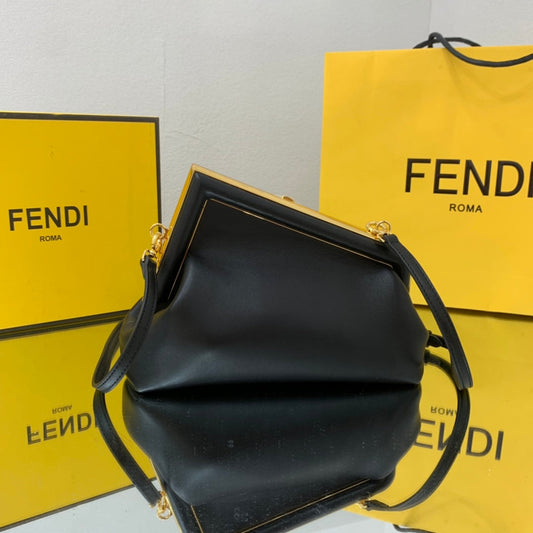 FI First Small Black For Women, HandBags, Shoulder And Crossbody Bags 10.2in/26cm FF 8BP129ABVEF0KUR