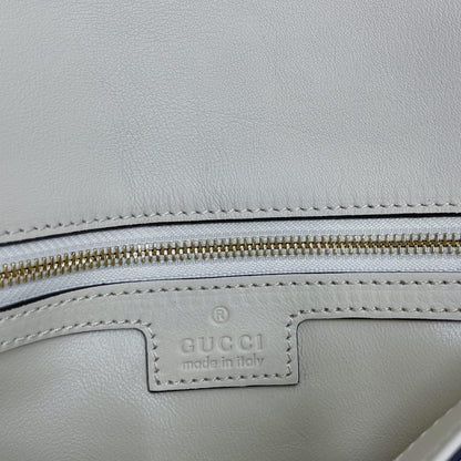 gg Blondie Shoulder Bag White For Women, Women&#8217;s Bags 11in/28cm gg 699268 UXX0G 9022