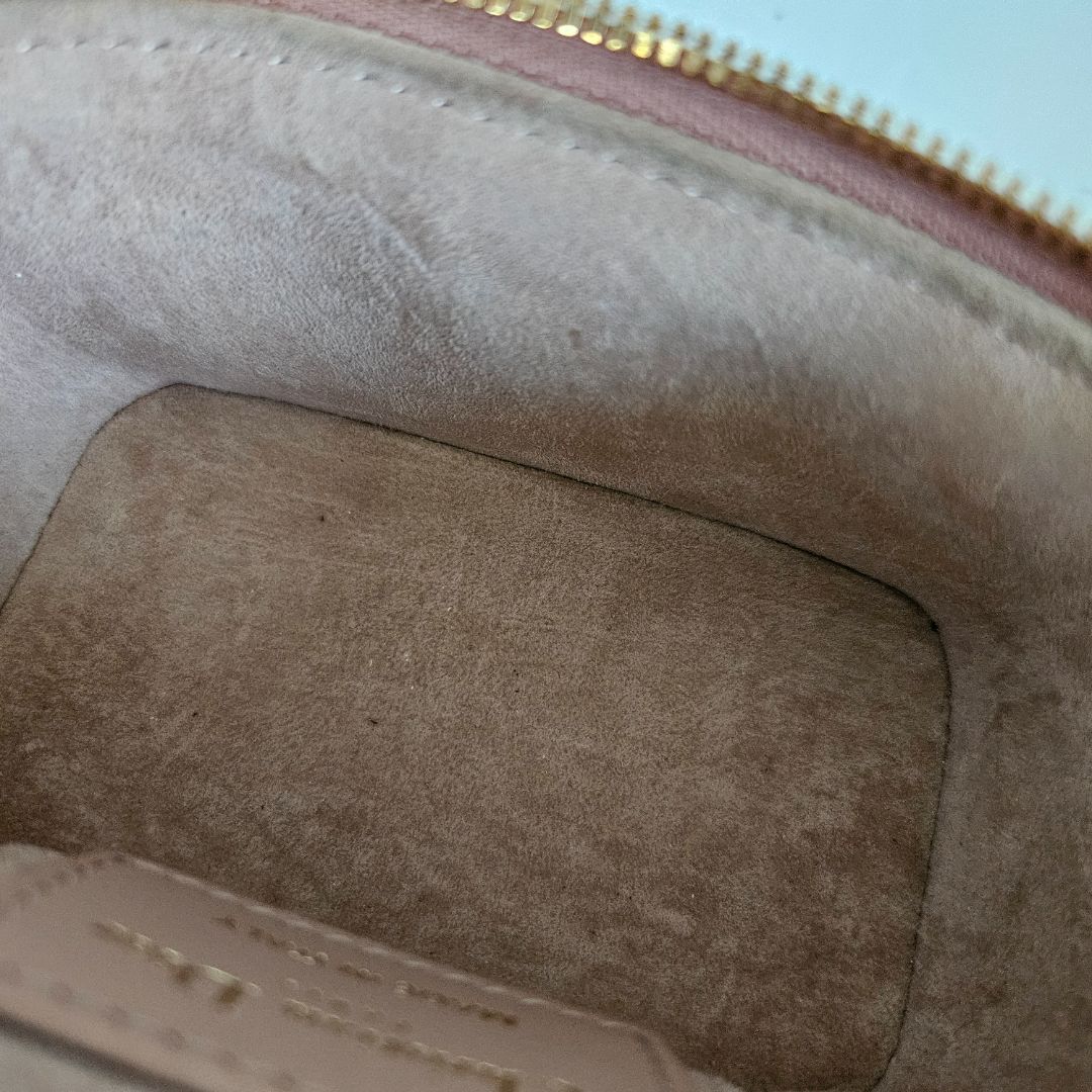 Christian Dior Dusty Pink Leather Cannage Micro Vanity Shoulder Bag