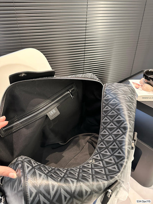 Dior Lingot 50 Bag Dior Gray CD Diamond Canvas