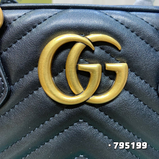 GG MARMONT SMALL TOP HANDLE BAG