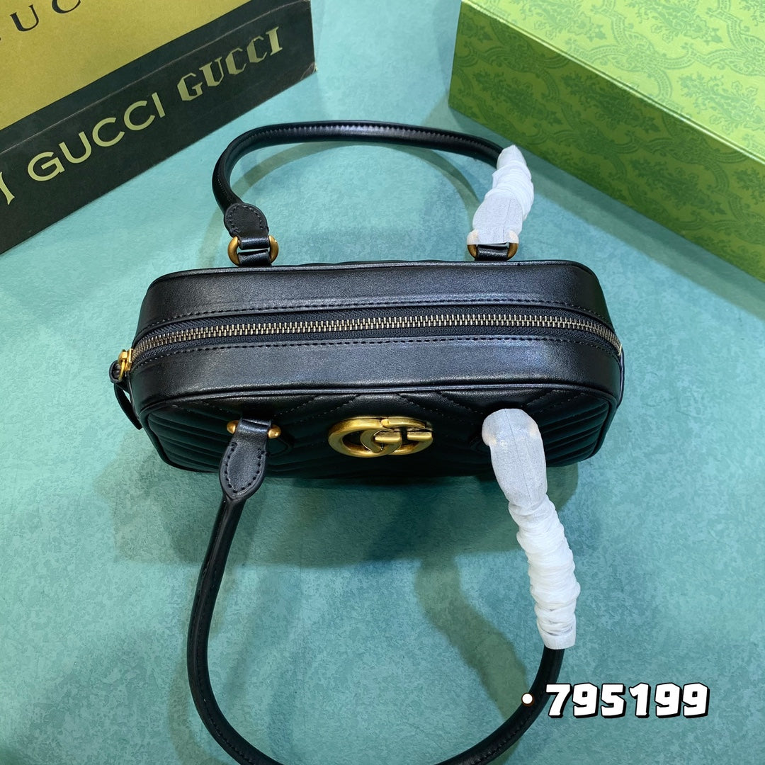 GG MARMONT SMALL TOP HANDLE BAG