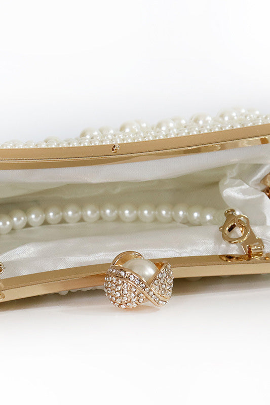 Formal Party Pearls Chain Handbag
