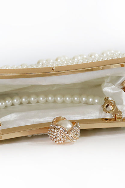 Formal Party Pearls Chain Handbag