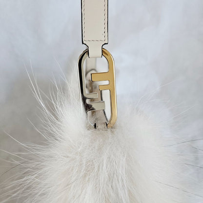 Fendi O'Lock Swing Fox Fur Lined Shoulder Bag