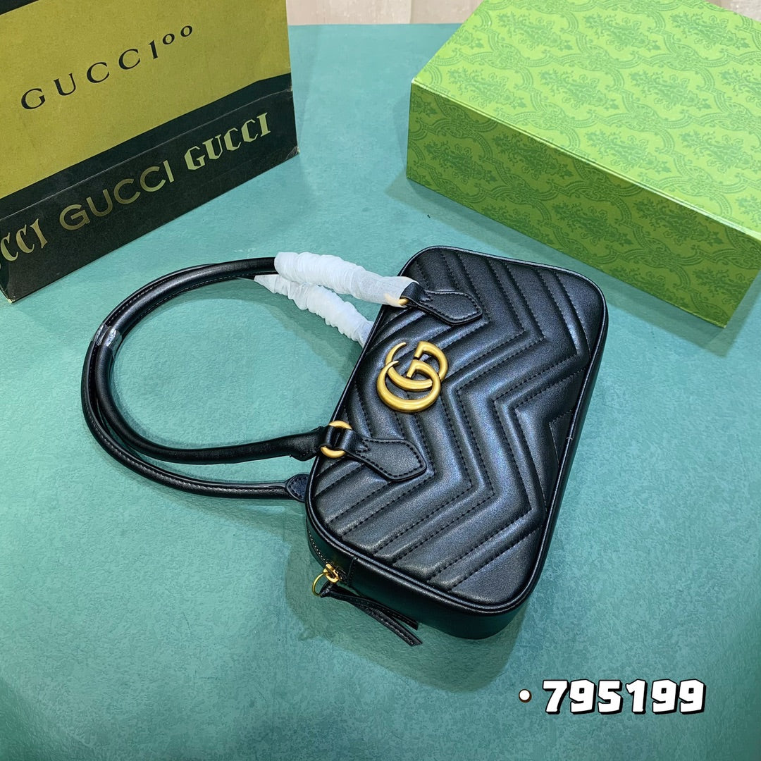 GG MARMONT SMALL TOP HANDLE BAG