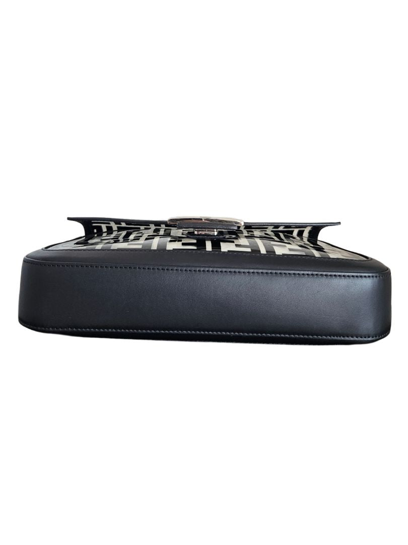Fendi Baguette NM Bag Zucca PU Medium Black