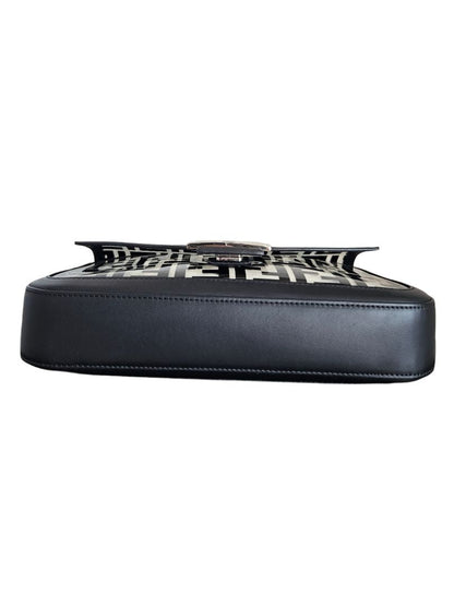 Fendi Baguette NM Bag Zucca PU Medium Black