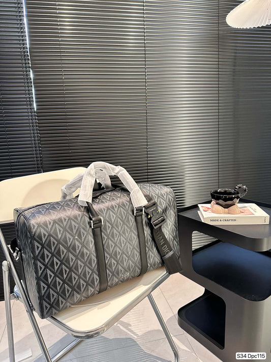 Dior Lingot 50 Bag Dior Gray CD Diamond Canvas