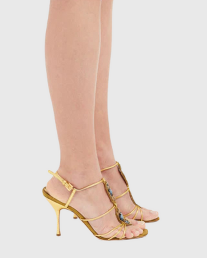 Cəfər Gem Strappy Sandals