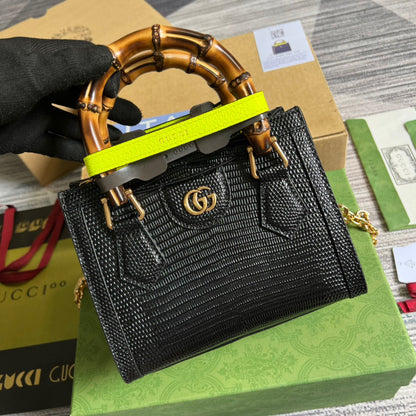 gg Lizard Mini Tote Bag Green For Women, Women&#8217;s Bags 7.9in/20cm gg