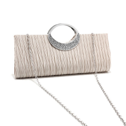 Envelope Party Bag Ruched Chain Handbag