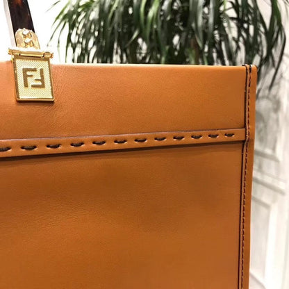 FI Sunshine Large Tote Bag Brown For Women, Handbags, Shoulder And Crossbody Bags 15.7in/40cm FF 8BH372ABVLF0PWZ