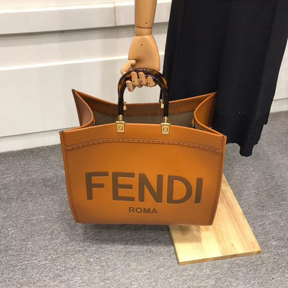 FI Sunshine Large Tote Bag Brown For Women, Handbags, Shoulder And Crossbody Bags 15.7in/40cm FF 8BH372ABVLF0PWZ