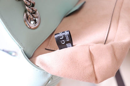 gg Marmont Matelassé Mini Bag Mint Green For Women 8.5in/22cm gg