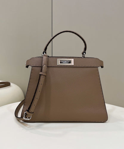 FI Peekaboo ISeeU Medium Brown For Women, Handbags, Shoulder Bags 13.1in/33.5cm FF