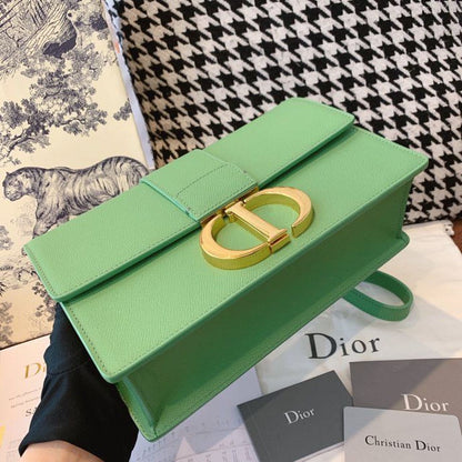 DI 30 Montaigne Chained Bag Deep Mint Green Box For Women 24cm/9in CD