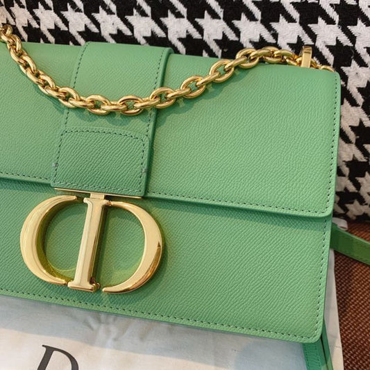 DI 30 Montaigne Chained Bag Deep Mint Green Box For Women 24cm/9in CD