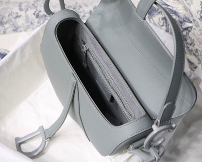 DI Medium Saddle Bag Light Blue Ultramatte For Women 25cm/10in CD