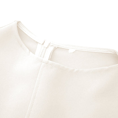Jenifier white asymmetrical midi dress