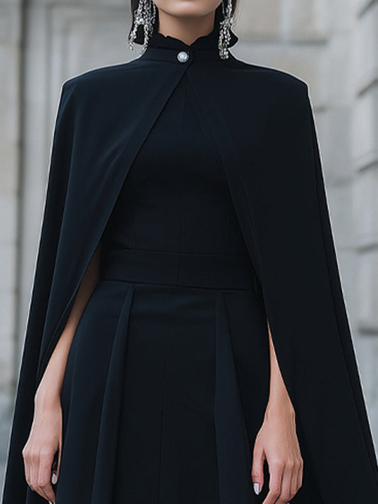 Elegant Cape And Dress Set