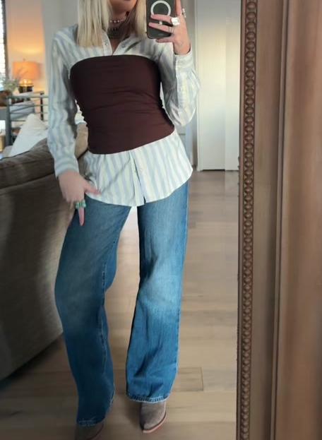 Classic Cowboy Striped Shirt