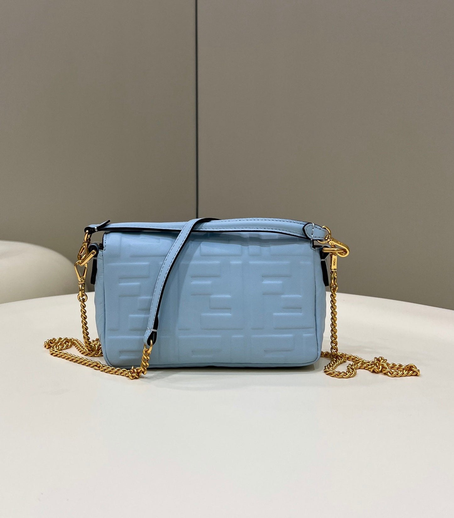 FI Baguette Blue For Women, Handbags, Shoulder And Crossbody Bags 7.5in/19cm FF 8BS017