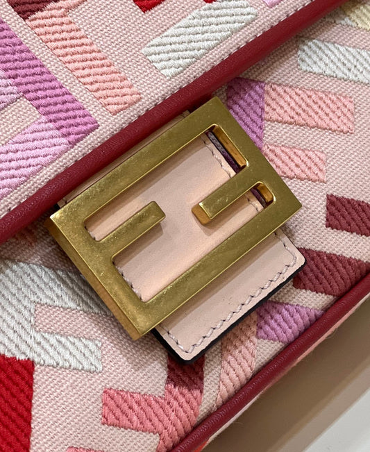 FI Baguette Bag From Lunar New Year Limited Capsule Collection Multicolor For Women, Handbags, Shoulder And Crossbody Bags 10.6in/27cm FF 8BR600