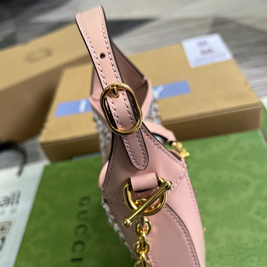 gg Jackie 1961 Mini Shoulder Bag Light Pink For Women, Women&#8217;s Bags 7.5in/19cm gg