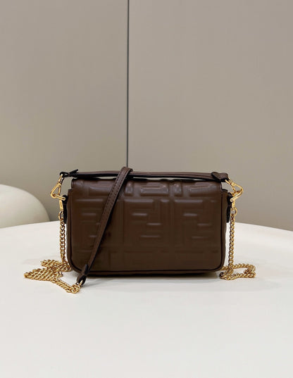 FI Baguette Brown For Women, Handbags, Shoulder And Crossbody Bags 7.5in/19cm FF 8BS017