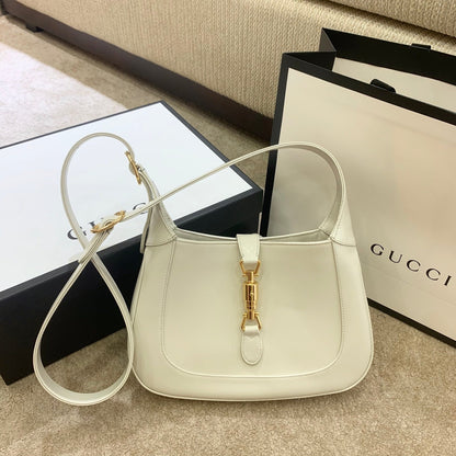 gg Jackie 1961 Small Shoulder Bag White For Women 10.8in/27.5cm gg 636709 10O0G 9022