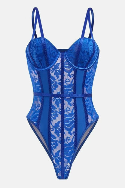 Backless Shaping Bodysuit with Boning and Spaghetti Straps