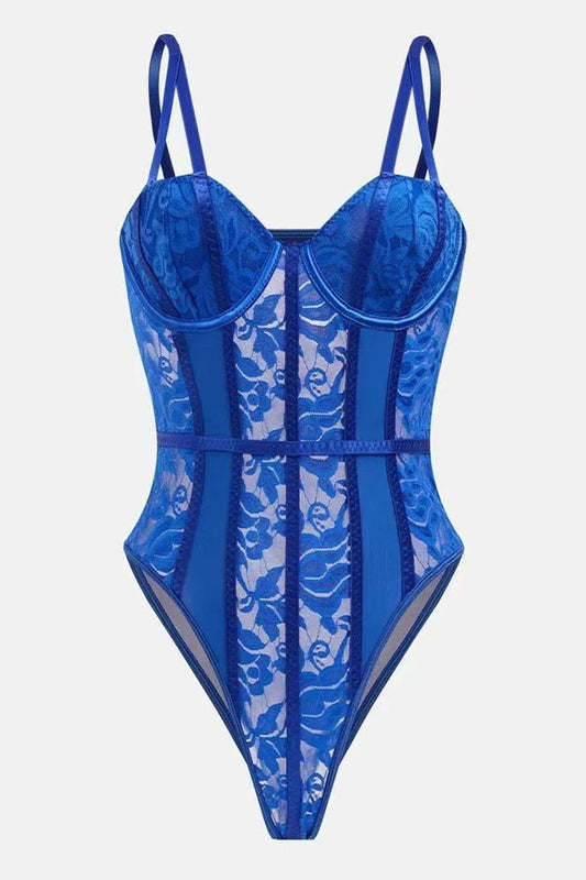 Backless Shaping Bodysuit with Boning and Spaghetti Straps