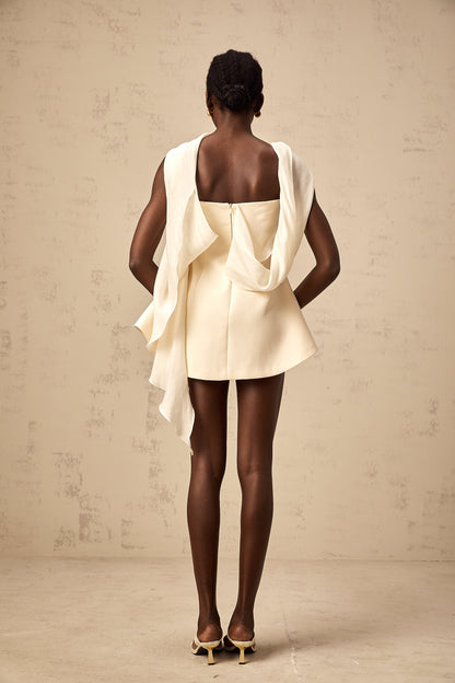 Danaé ribbon-design flared mini dress