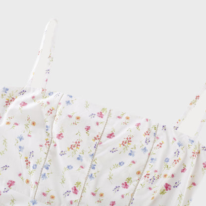Raphaëlle floral-print pleated midi dress